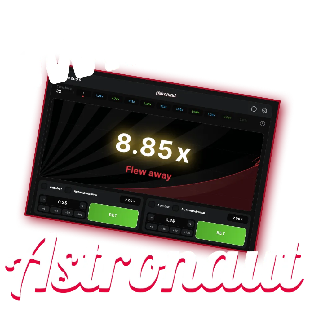 Good luck and big wins in the Astronaut game at the 1win casino website.