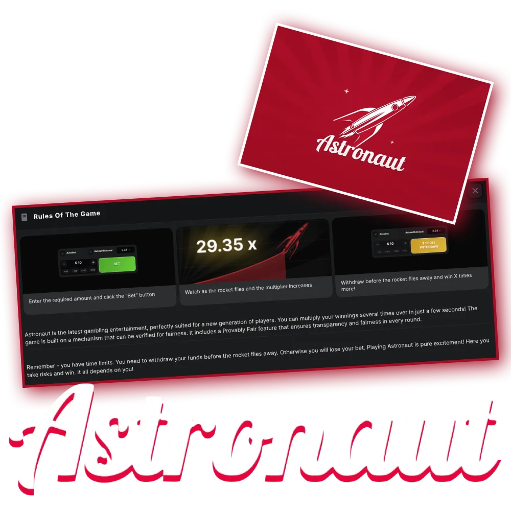 Learn more about us and the dynamic game Astronaut.