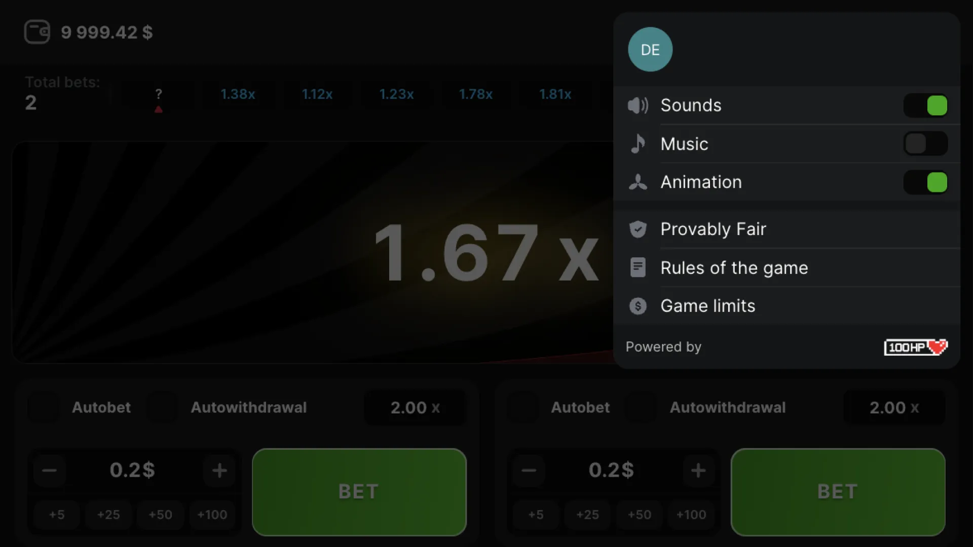 Simple settings in Astronaut allow you to customize the game for your convenience.