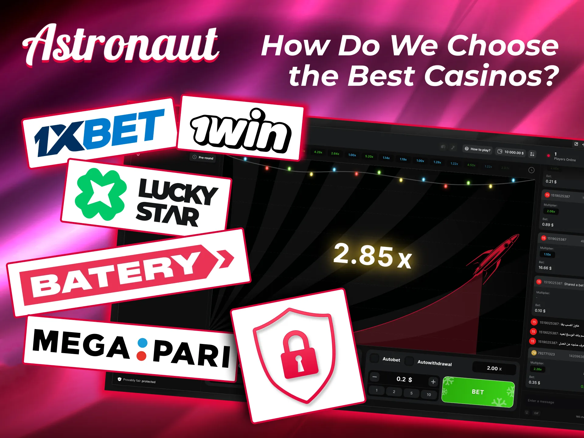 Secure Astronaut casinos offer verified licenses, rewards, and convenient balance top‑ups.