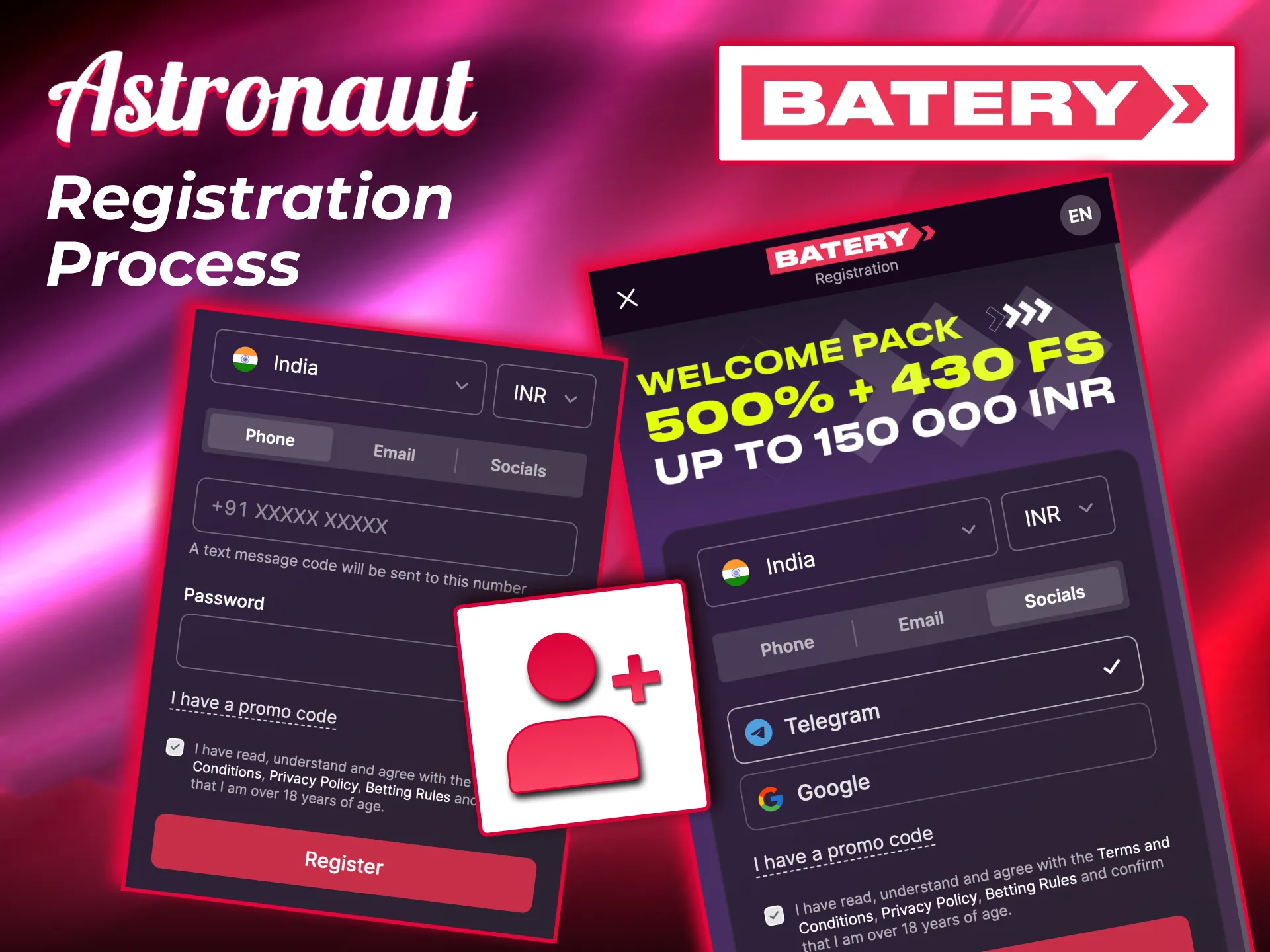 Sign up on Batery to play Astronaut with deposits.