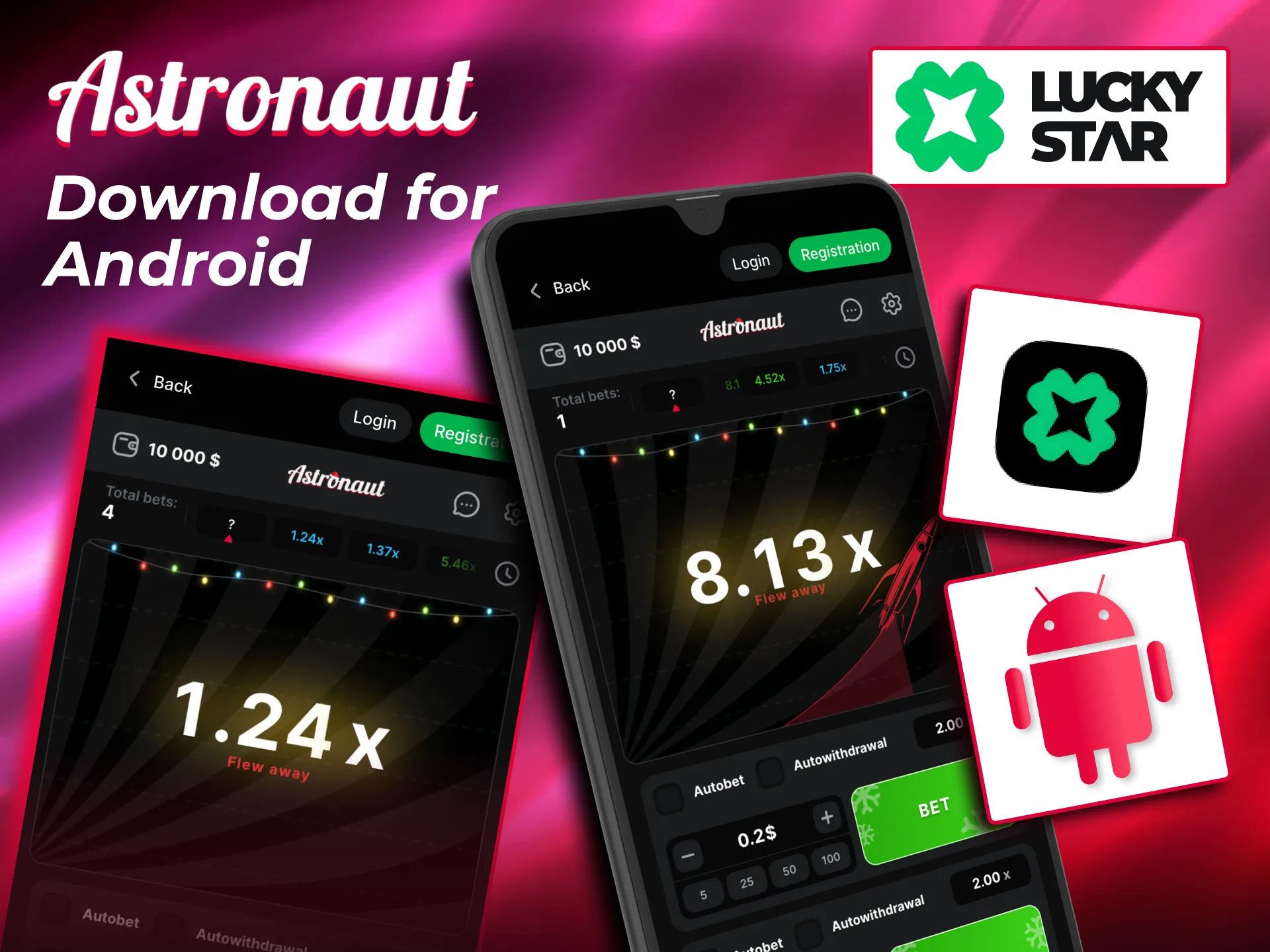 Download Astronaut on Android via Lucky Star APK and start playing instantly.