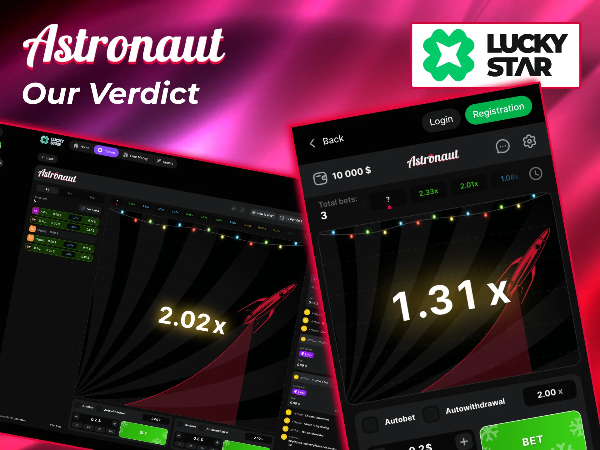 Play Astronaut on Lucky Star using Android or iOS apps with live chat support.