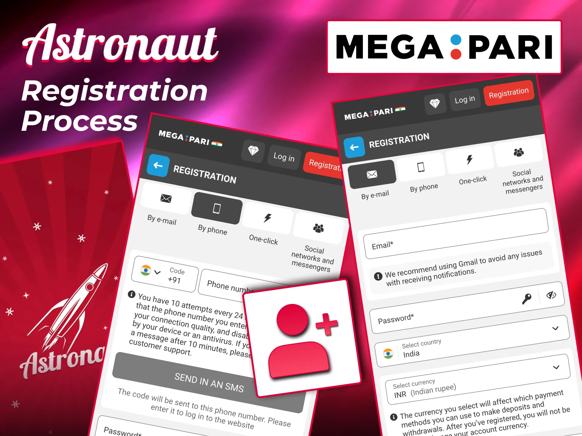 Create Megapari account, complete profile, and start playing Astronaut instantly.